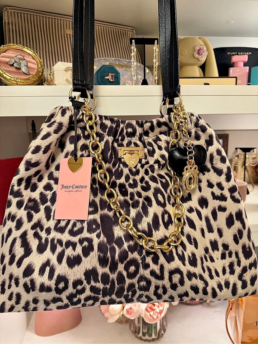 Juicy Couture NWT Special edition Juicy Tote Leopard Print Shoulder Bag